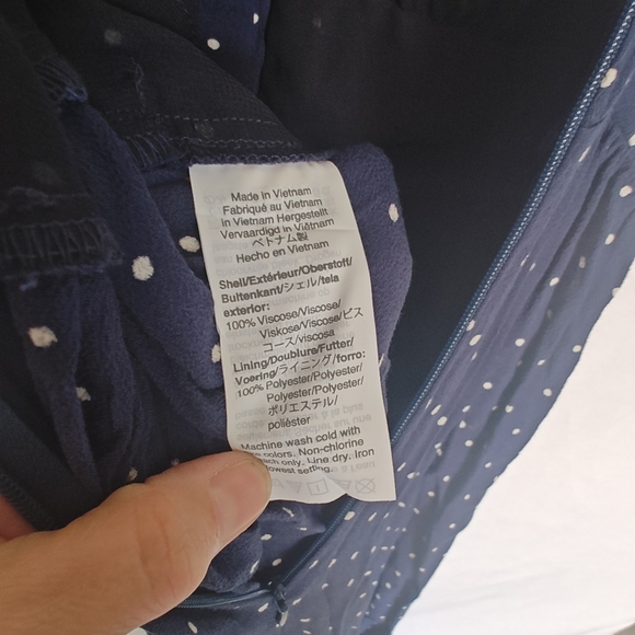 Navy Polka Dot Jumpsuit - Picture 10 of 11